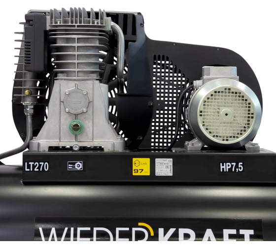 Профессиональный стационарный компрессор 270л WIEDERKRAFT WDK-92779