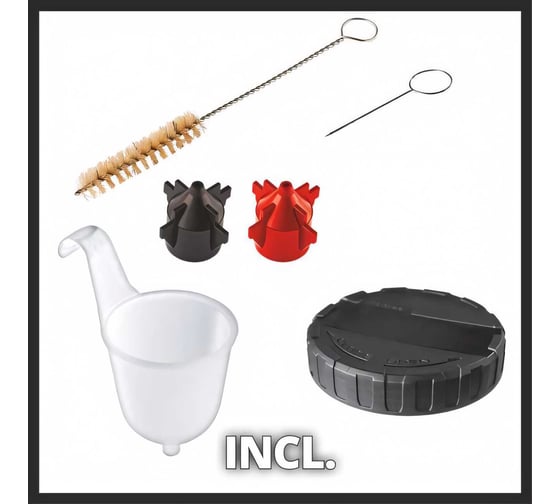 Аккумуляторный краскопульт Einhell TC-SY 18/60 Li, 18 В, 2 сопла, наб д. чистки, без АКК и ЗУ 4260025