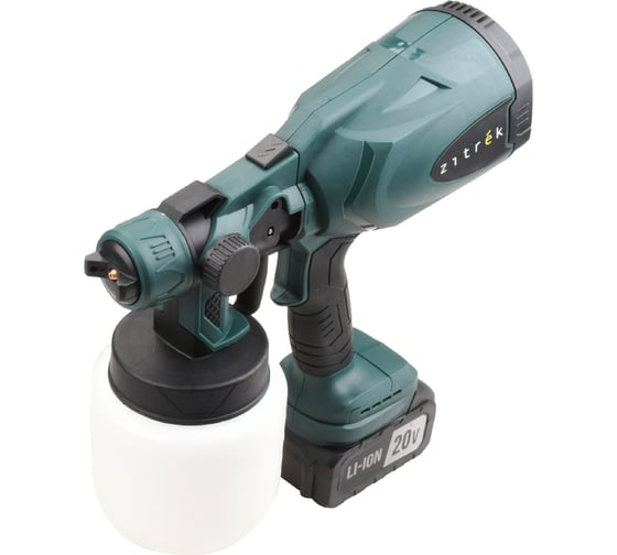 Краскопульт аккумуляторный Zitrek ZKSG 20 Li, 20В, 1x4.0Ач, 800мл 085-1030