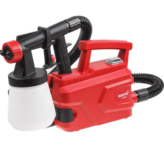Краскораспылитель электрический WORTEX LX PS 0840 в кор. 500 Вт, 750 мл/мин, 0.7 л бак 1325732