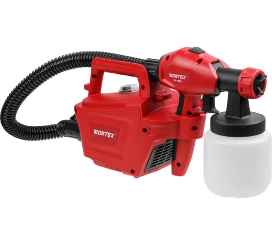 Краскораспылитель электрический WORTEX PS 1165-1 в кор. 650 Вт, 1000 мл/мин, 0.8 л бак 1325733