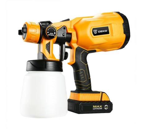 Аккумуляторный краскопульт DEKO DKSG20K2, 120W, 800 мл 063-4180
