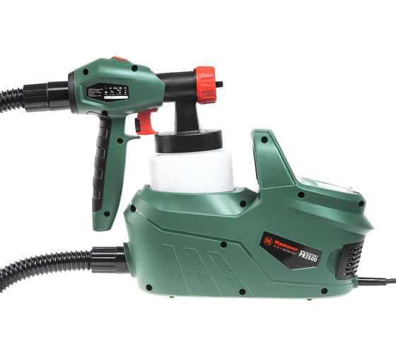Краскопульт Hammer Flex 600 Вт, 0-800 мл/мин, 800 мл бак, вязкость до 100 DIN PRZ600