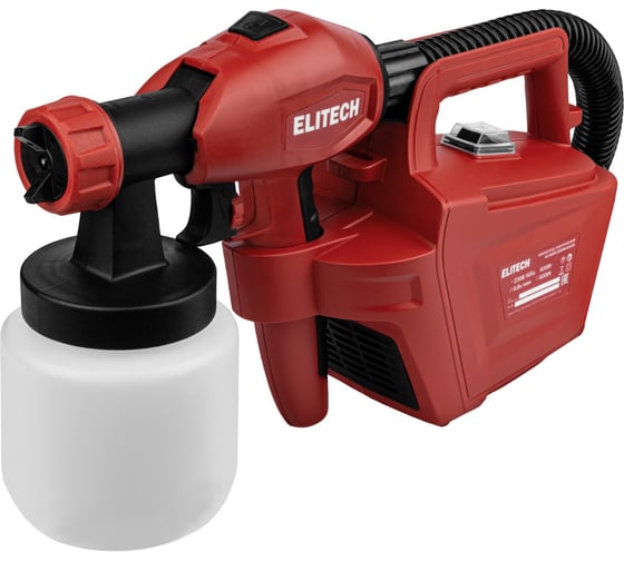 Краскопульт Elitech КЭ 0626П (600Вт, 0,8л/мин, 60DIN) 207363