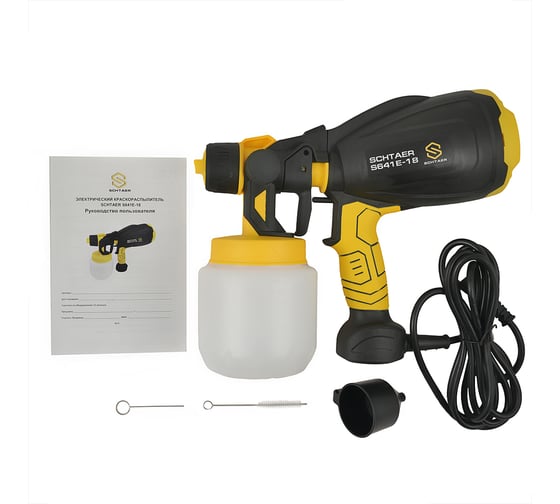 Электрический окрасочной пистолет SCHTAER 220V/50Hz, 650W, сопло 1.8 S641E-18