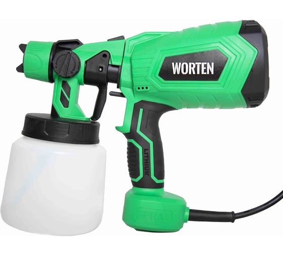 Краскопульт сетевой WORTEN 550Вт, 0,8 л, WS-003 IM КА-90000479