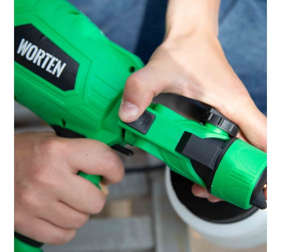 Краскопульт сетевой WORTEN 550Вт, 0,8 л, WS-003 IM КА-90000479