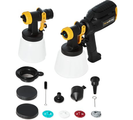 Краскопульт TECMASTER T Т1150 с ДВУМЯ насадками и комплектом аксессуаров 1231150