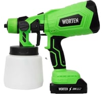 Краскопульт аккумуляторный WORTEN 1х3.0 Ач, 1200 мл КА-90000711