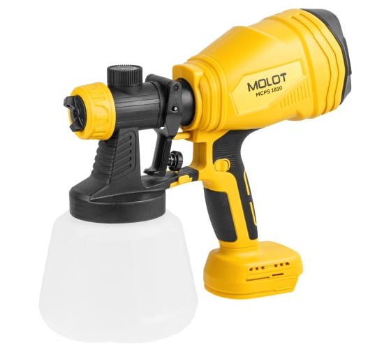 Краскораспылитель аккумуляторный MOLOT MCPS 1810 XLT Lite SOLO 2318035