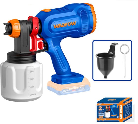 Краскораспылитель аккумуляторный WADFOW 20В 8 WSU3066