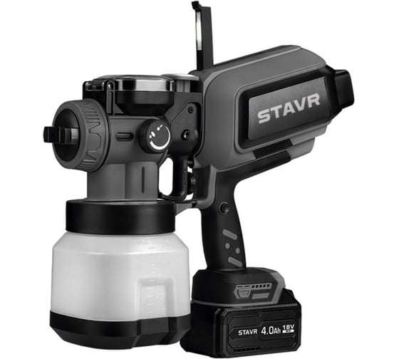 Краскопульт аккумуляторный Ставр 750мл/мин, STAVR SSG 18-750-1 9021600016