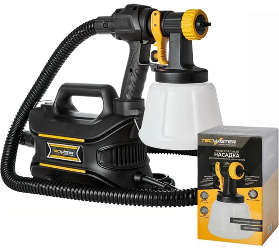Краскопульт электрический TECMASTER T1000 Extra промокомплект с насадкой 1231000X