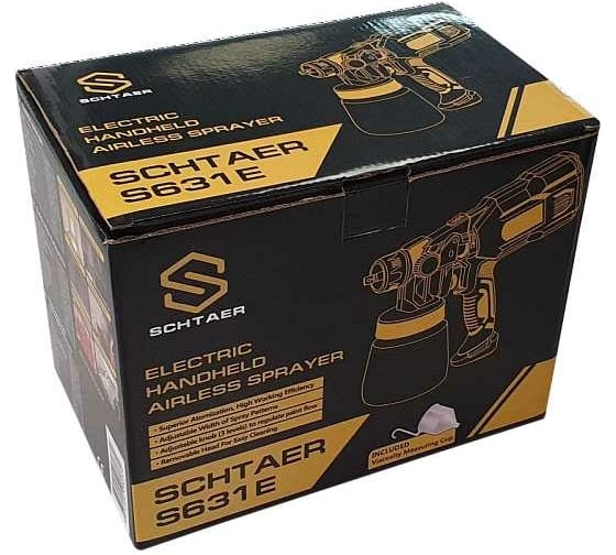 Электрический окрасочной пистолет SCHTAER 220V/50Hz, 550W, сопло 1.8 S631E-18