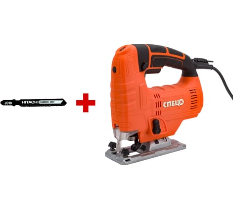 Лобзик СПЕЦ БПМ-800М, 850Вт, литая подошва, быстрозаж.патрон, 0-3000об/мин, маятник, макс глубина пропила в дереве 100мм + пилки для лобзика СПЕЦ-4039/HTC-750047