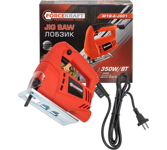 Лобзик электрический Forcekraft 230В, 350Вт, 3000ход/мин, длина хода 18мм FK-M1Q-A-JS01(65250)