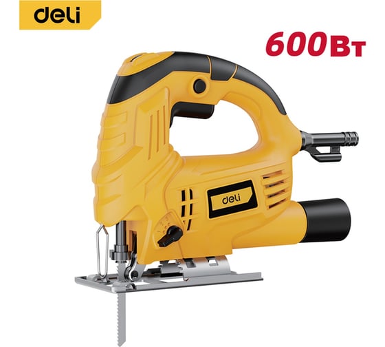 Лобзик электрический DELI 600Вт DC576 (маятниковый ход, фигурный рез, 6 скоростей работы) 220919