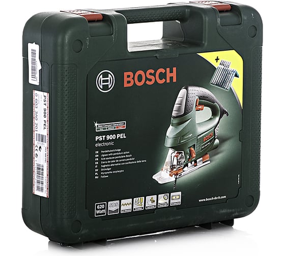 Лобзик Bosch PST 900 PEL Compact + 10 пилок 0.603.3A0.201