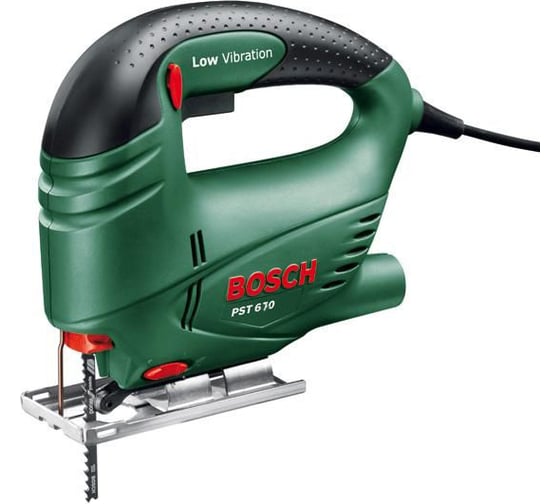 Лобзик Bosch PST 670 + 4 пильных полотна 0.603.3A0.722