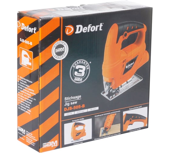 Электрический лобзик DEFORT DJS-505-B 93729004