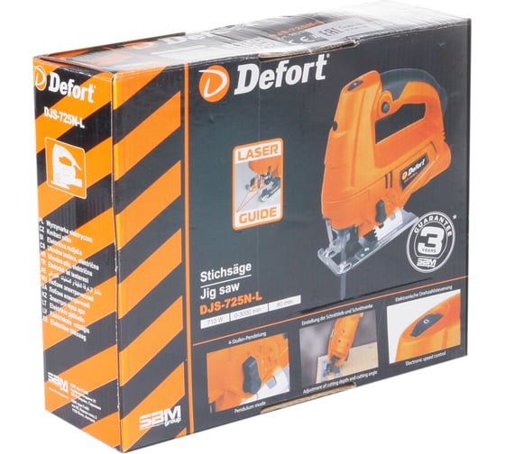 Электрический лобзик DEFORT DJS-725N-L 98298215