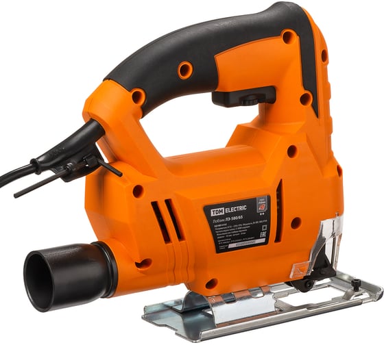 Электрический лобзик TDM ELECTRIC ЛЭ-580/65, мощ. 580 Вт, пропил 65 мм, 3000 ход/мин, шнур 3 м, Рубин SQ1089-0102