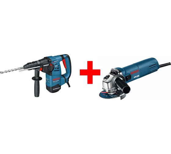Инструментальный набор: перфоратор Bosch GBH 3-28 DFR + угловая шлифмашина Bosch GWS 660 0.615.990.DA4