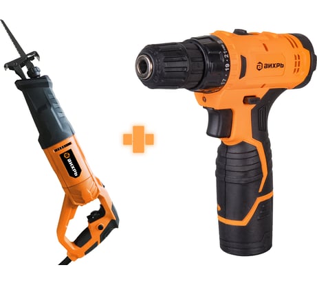 Набор инструментов Вихрь: сабельная пила ПС-900Э + шуруповерт ДА-12Л-2К 902/16