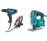 Набор электроинструментов Makita DK0166: дрель-шуруповерт DF0300 + лобзик 4329 1