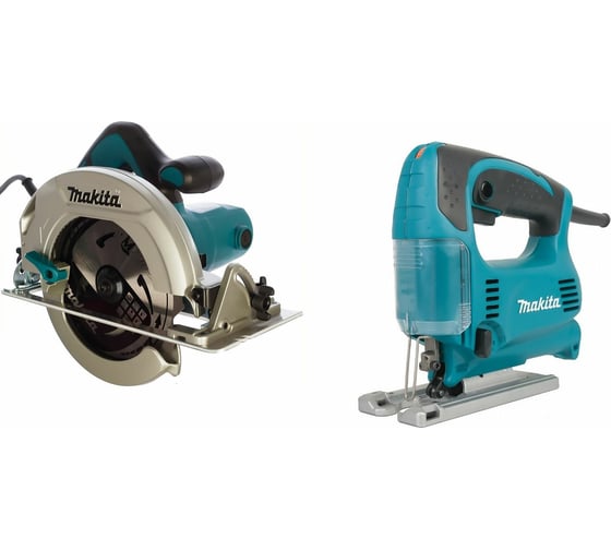 Набор электроинструментов Makita DK0167: лобзик 4329 + дисковая пила HS7601