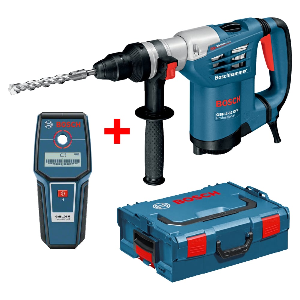 Набор Bosch: перфоратор GBH 4-32 DFR + металлодетектор GMS 100 M ...