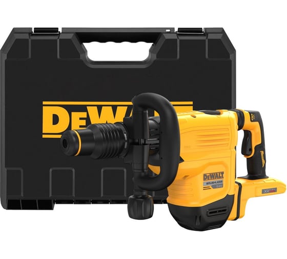 Аккумуляторный отбойный молоток Dewalt DCH832N, 54 В, 10.5 Дж, 2900 уд/мин, без АКБ и ЗУ, в кейсе DCH832N-XJ