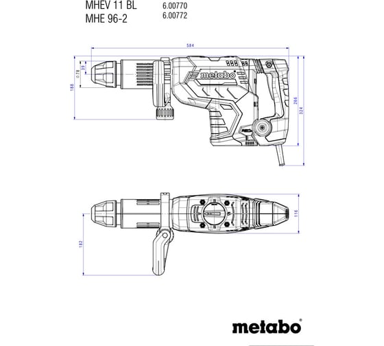 Отбойный молоток METABO MHEV 11 BL 600770500
