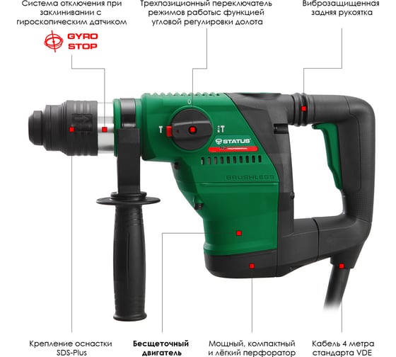 Бесщеточный перфоратор STATUS MPR50BL 01281401