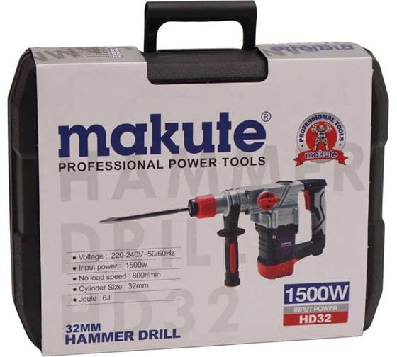 Перфоратор сетевой Makute 1500Вт, 6Дж HD32