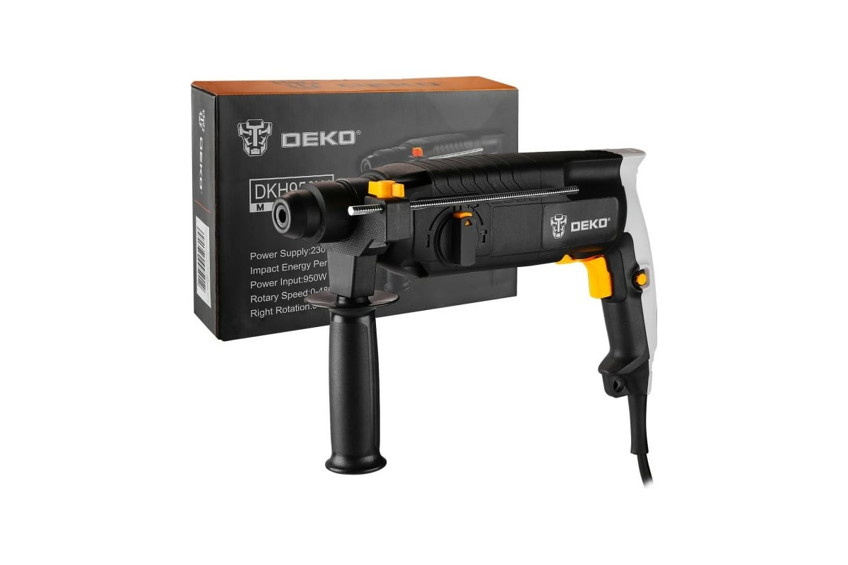 Сетевой перфоратор DEKO DKH950W 950 Вт, 4860 уд/мин, 3.2 Дж 063-4119 ...