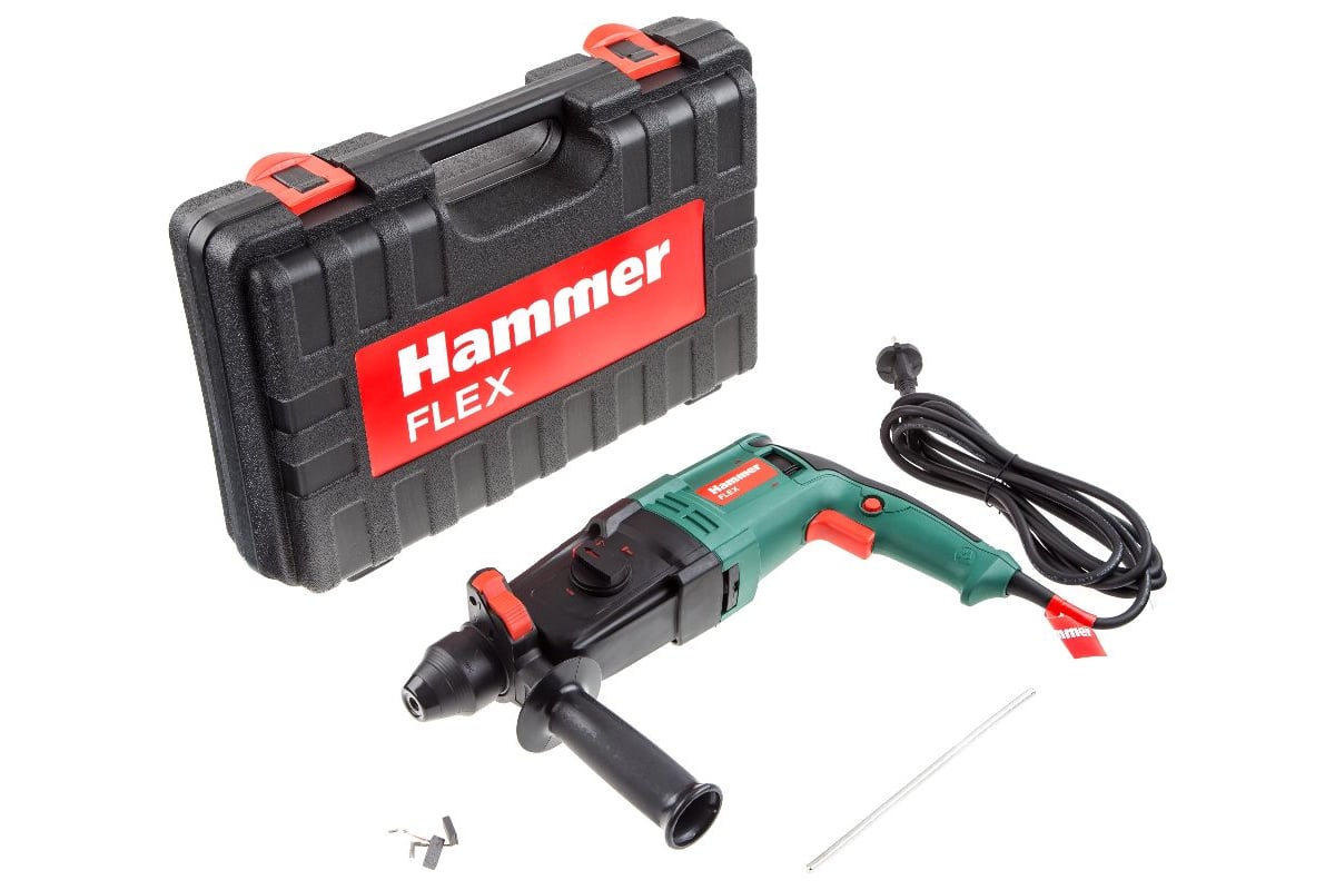  Hammer Flex 800 Вт, SDS+, 26 мм, 0-1245 об/мин, 2.6 Дж, 3 .