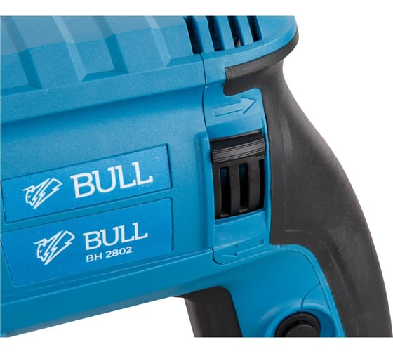Перфоратор BULL BH 2802 в чем. Xcase 850 Вт, 3.2 Дж, 28 мм, 4 реж. + 2 зубила, 3 сверла, БЗП 1329815