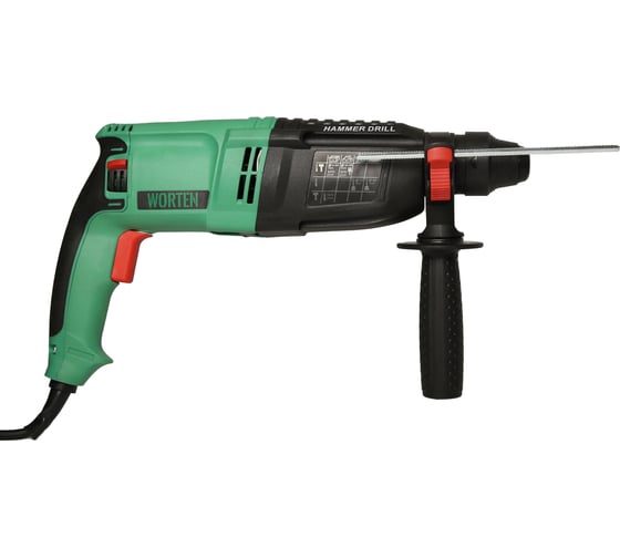 Перфоратор WORTEN SDS-plus, сетевой, 870W с набором 5 буров КА-90000340