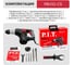 Перфоратор электрический P.I.T. МАСТЕР SDS-Plus верт, 1500Вт, 6Дж, 3режима, Ø32мм, 0-920об/мин PBH32-C5 3