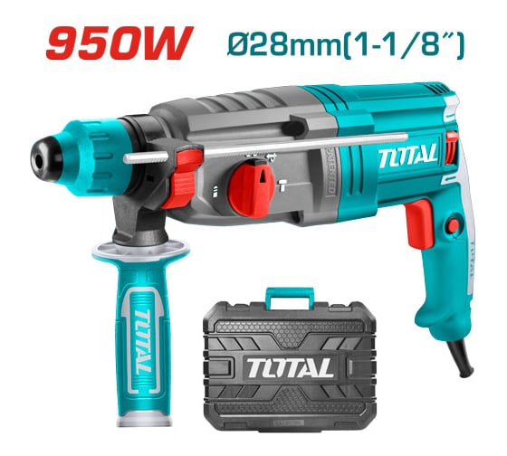 Сетевой перфоратор TOTAL 950Вт 2.5Дж SDS Plus TH309288
