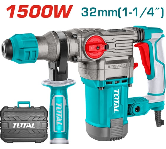 Перфоратор TOTAL 1500Вт 5.5Дж SDS Plus TH1153256