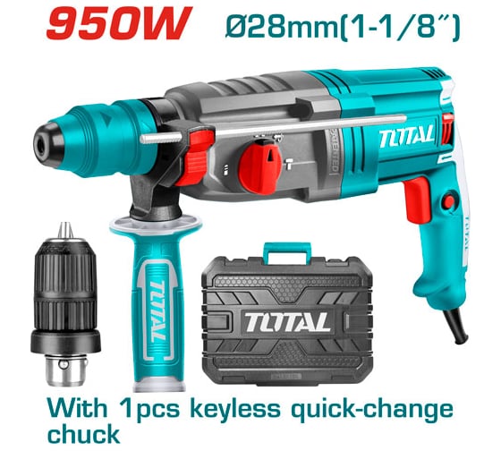 Перфоратор TOTAL 950Вт TH309288-2