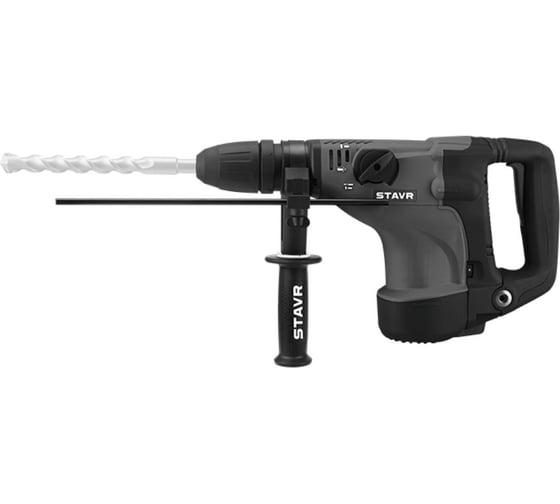 Перфоратор Ставр SDS-MAX, 40мм, вертик, 1200Вт, Stavr SBH 1200-40, 2 реж,AVS, индик, 10Дж,235-500об/мин с рег-ой, 1350-2800уд/мин,кабель 5м (набор осн,кейс) 9030300324