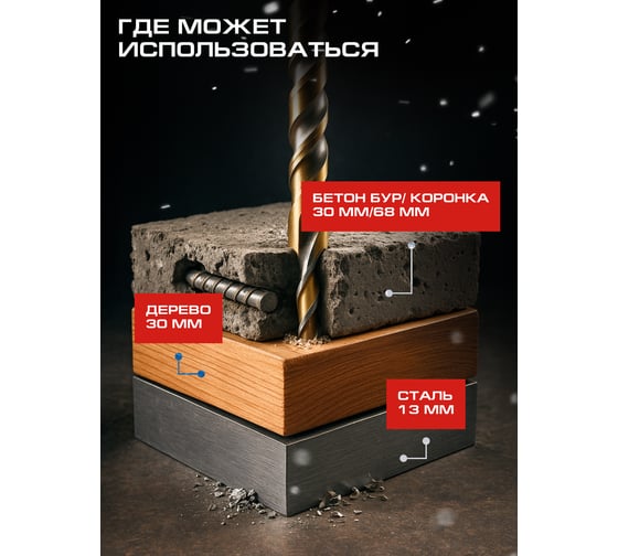 Перфоратор СТАВР SDS-PLUS, 30мм, горизонт, 1100Вт, Stavr SBH 1100-30AV, 3 режима, AVS, 3.2Дж, 0-1000об/мин, 0-5200уд/мин, кабель 3м (набор осн, кейс) 9030300314
