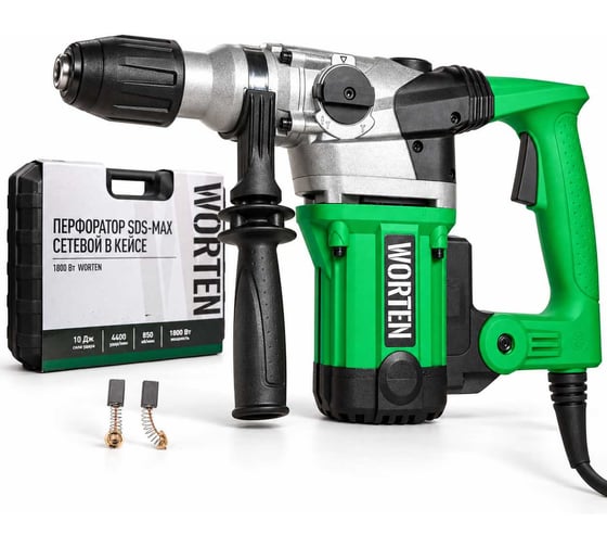 Перфоратор WORTEN SDS-max сетевой в кейсе, 1800Вт КА-90000702