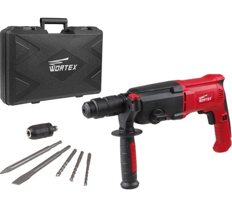 Перфоратор RH 2427 X в чем. + (2 зубила, 3 сверла) WORTEX RH2427X1111 ЦБ-8036683326