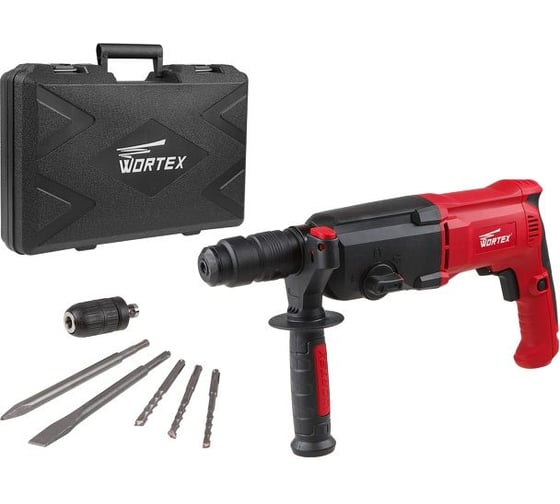 Перфоратор WORTEX RH 2427 X в чем. + (2 зубила, 3 сверла) RH2427X1111 1