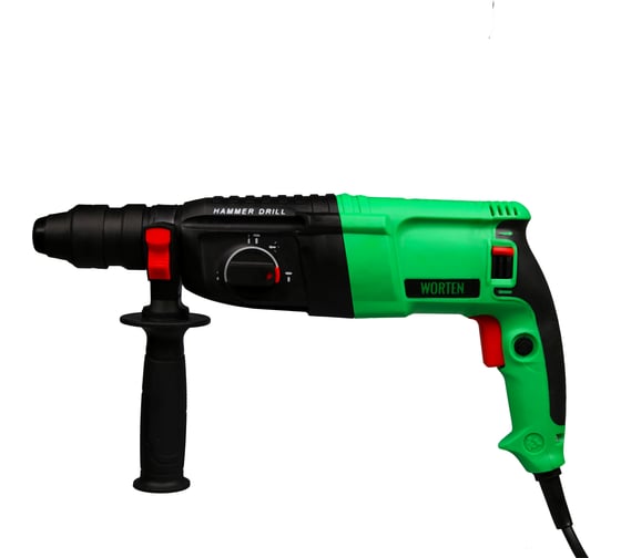 Перфоратор WORTEN SDS-plus сетевой в кейсе с набором 5 буров и зажимным патроном 850Вт КА-90000713