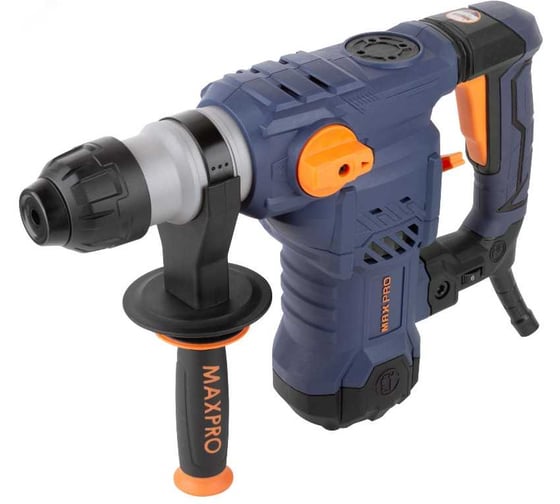 Перфоратор демонтажный MAX-PRO 1500 Вт, 0-850 об/мин, 5,5 Дж, 3 режима, Д/Б/М-42/32/13, 5,2 кг, SDS-PLUS, антивибрационная ручка, резиновые вставки, р 85094 1